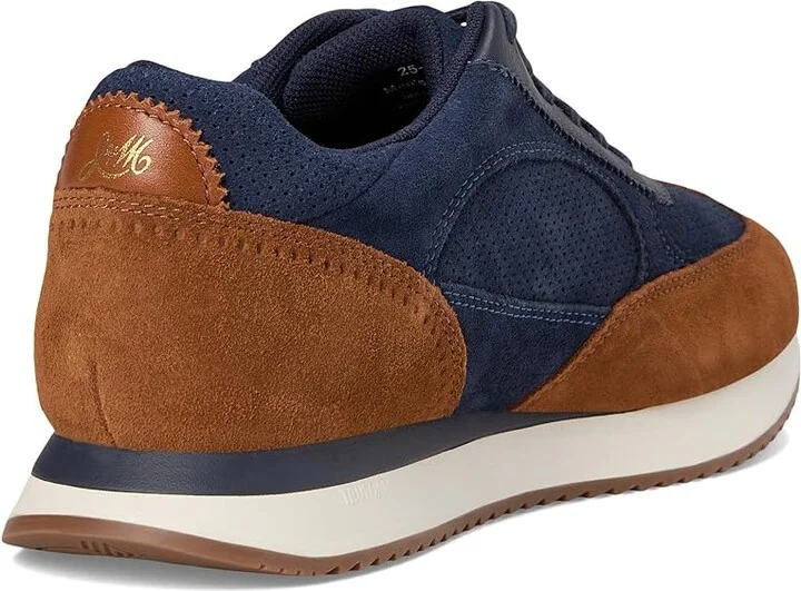 Johnston & Murphy Chase Perfed T-Toe Men's Shoes Navy Suede/Snuff Oiled Suede : 11.5 M (D) - Image 4