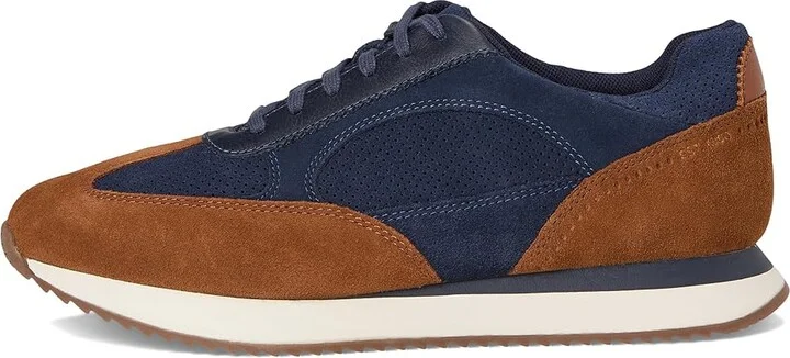 Johnston & Murphy Chase Perfed T-Toe Men's Shoes Navy Suede/Snuff Oiled Suede : 11.5 M (D) - Image 6