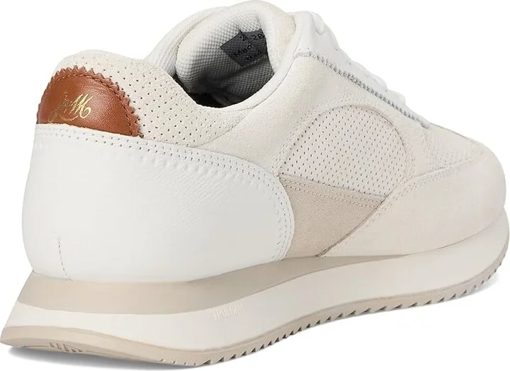 Johnston & Murphy Chase Perfed T-Toe Men's Shoes White Suede/Full Grain : 9 M (D) - Image 4