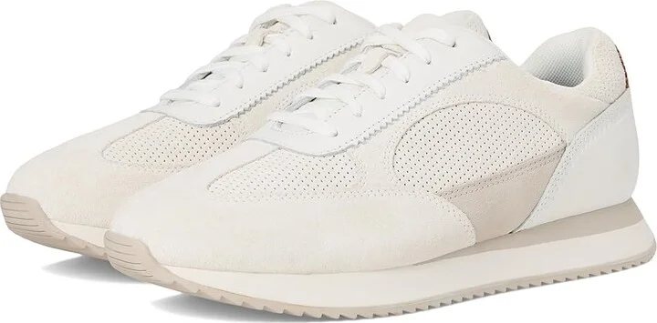 Johnston & Murphy Chase Perfed T-Toe Men's Shoes White Suede/Full Grain : 9 M (D)
