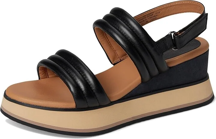 Johnston & Murphy Colleen Double-Band Sandal Women's Sandals Black Glove Leather : 7.5 M - Image 5