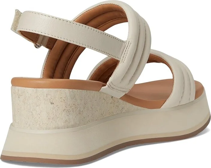 Johnston & Murphy Colleen Double-Band Sandal Women's Sandals Bone : 9.5 M, Leather - Image 4