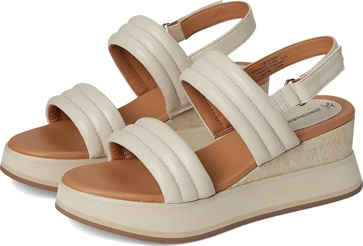 Johnston & Murphy Colleen Double-Band Sandal Women's Sandals Bone : 9.5 M, Leather