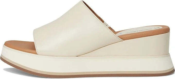 Johnston & Murphy Colleen Slide Women's Sandals Bone Nappa Leather : 7 M, Leather/Rubber - Image 6