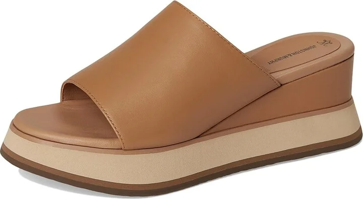 Johnston & Murphy Colleen Slide Women's Sandals Tan Nappa Leather : 8.5 M, Leather/Rubber - Image 5