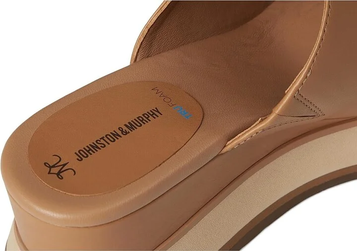 Johnston & Murphy Colleen Slide Women's Sandals Tan Nappa Leather : 8.5 M, Leather/Rubber - Image 7