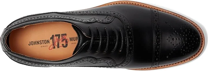 Johnston & Murphy Conard 2.0 175th Cap Toe Men's Slip on Shoes Black Oiled American Full Grain : 10.5 M (D), Leather - Image 2