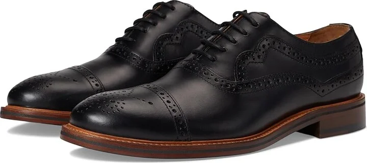 Johnston & Murphy Conard 2.0 175th Cap Toe Men's Slip on Shoes Black Oiled American Full Grain : 10.5 M (D), Leather
