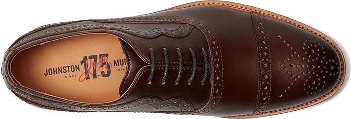 Johnston & Murphy Conard 2.0 175th Cap Toe Men's Slip on Shoes Tan Oiled American Full Grain : 14 M (D), Leather - Image 2