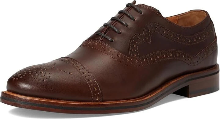 Johnston & Murphy Conard 2.0 175th Cap Toe Men's Slip on Shoes Tan Oiled American Full Grain : 14 M (D), Leather - Image 5