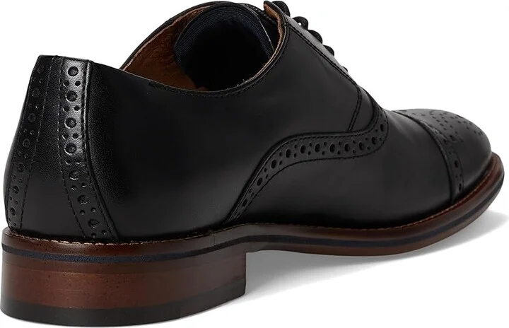 Johnston & Murphy Conard 2.0 Cap Toe Men's Shoes Black Full Grain : 8.5 M (D), Leather - Image 4