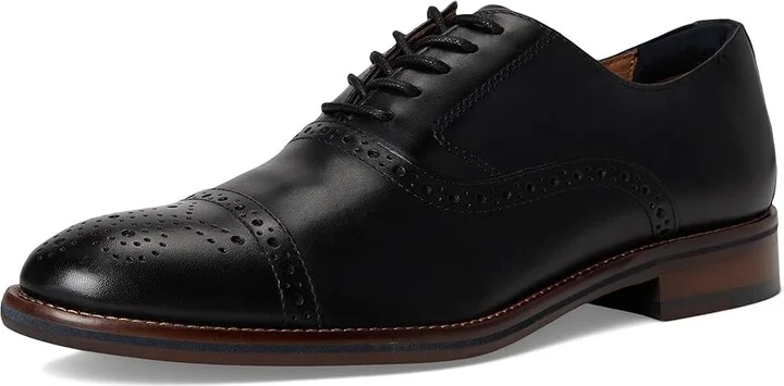 Johnston & Murphy Conard 2.0 Cap Toe Men's Shoes Black Full Grain : 8.5 M (D), Leather - Image 5