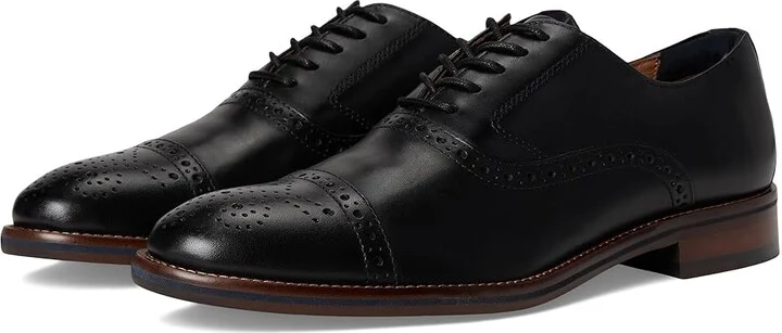 Johnston & Murphy Conard 2.0 Cap Toe Men's Shoes Black Full Grain : 8.5 M (D), Leather