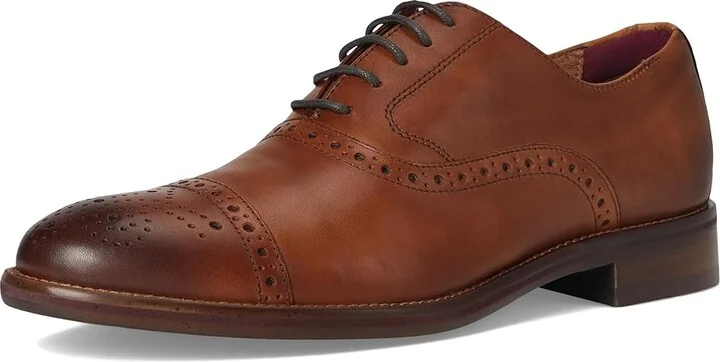 Johnston & Murphy Conard 2.0 Cap Toe Men's Shoes Tan Full Grain : 8 M (D), Leather - Image 5