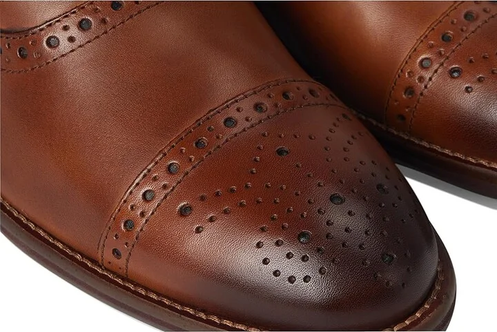 Johnston & Murphy Conard 2.0 Cap Toe Men's Shoes Tan Full Grain : 8 M (D), Leather - Image 7