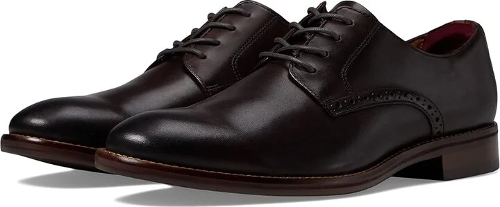 Johnston & Murphy Conard 2.0 Plain Toe Men's Shoes Mahogany Full Grain : 8 M (D), Leather