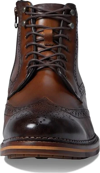 Johnston & Murphy Connelly Wing Tip Boot Men's Boots Tan Full Grain : 12 M (D), Leather - Image 2