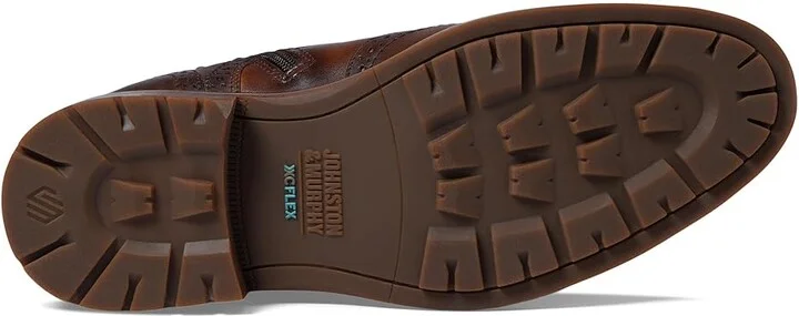 Johnston & Murphy Connelly Wing Tip Boot Men's Boots Tan Full Grain : 12 M (D), Leather - Image 3