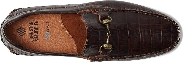 Johnston & Murphy Cort 2.0 Bit Men's Lace-up Boots Dark Brown Croc Embossed Full Grain : 10 M (D), Leather - Image 2