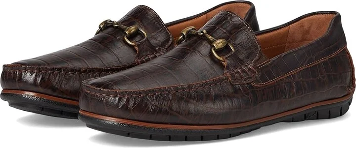 Johnston & Murphy Cort 2.0 Bit Men's Lace-up Boots Dark Brown Croc Embossed Full Grain : 10 M (D), Leather