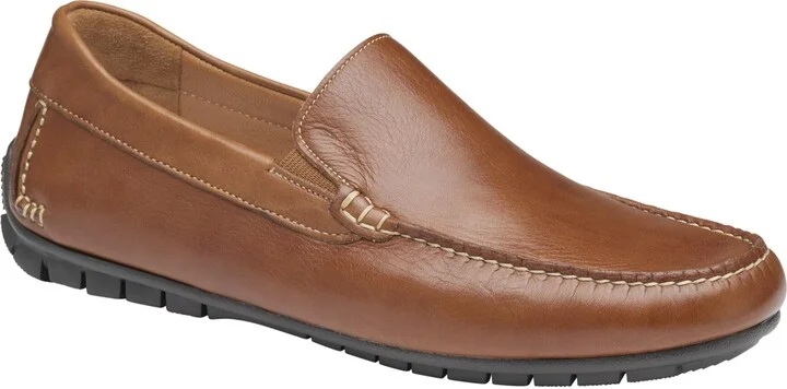 Johnston & Murphy Cort Moc Venetian Tan Full Grain 12M US