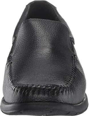 Johnston & Murphy Crawford Venetian Men's Slip on Shoes Black Tumbled Full Grain : 9 M (D), Leather - Image 6