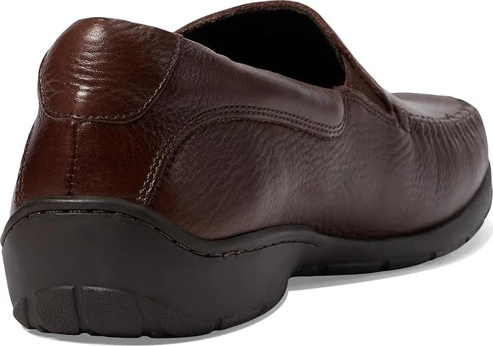 Johnston & Murphy Crawford Venetian Men's Slip on Shoes Mahogany Tumbled Full Grain : 8 M (D), Leather - Image 5