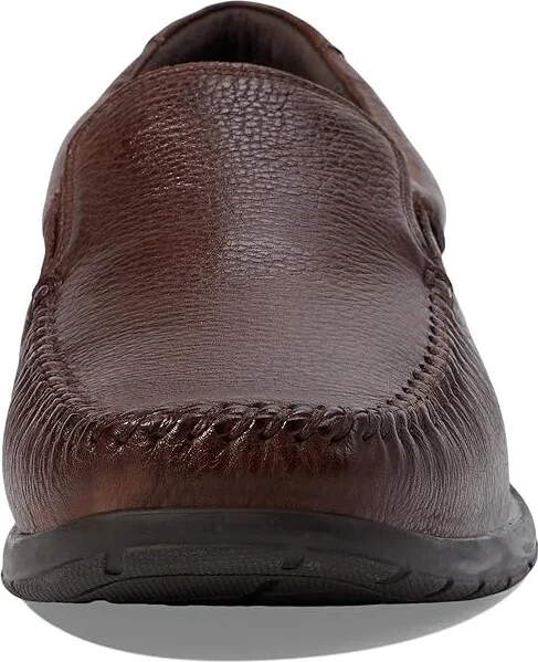 Johnston & Murphy Crawford Venetian Men's Slip on Shoes Mahogany Tumbled Full Grain : 8 M (D), Leather - Image 6