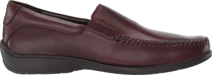 Johnston & Murphy Crawford Venetian Men's Slip on Shoes Mahogany Tumbled Full Grain : 8 M (D), Leather - Image 8