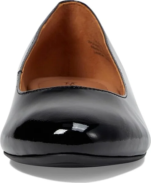 Johnston & Murphy Delanie Ballet Women's Shoes Black 1 : 6.5 M, Leather/Rubber - Image 2