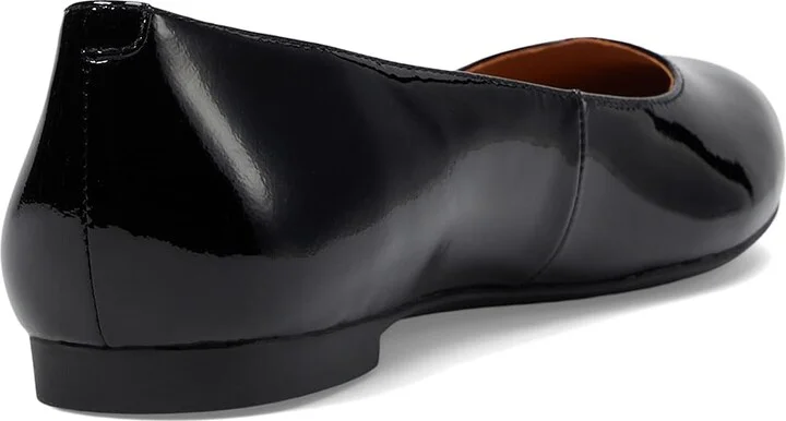 Johnston & Murphy Delanie Ballet Women's Shoes Black 1 : 6.5 M, Leather/Rubber - Image 4