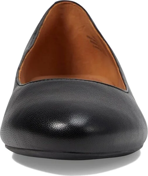 Johnston & Murphy Delanie Ballet Women's Shoes Black : 9 M, Leather/Rubber - Image 2