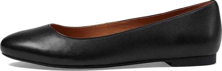 Johnston & Murphy Delanie Ballet Women's Shoes Black : 9 M, Leather/Rubber - Image 5