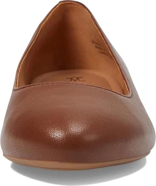 Johnston & Murphy Delanie Ballet Women's Shoes Cognac : 7.5 M, Leather/Rubber - Image 2