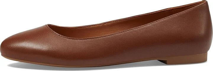 Johnston & Murphy Delanie Ballet Women's Shoes Cognac : 7.5 M, Leather/Rubber - Image 5
