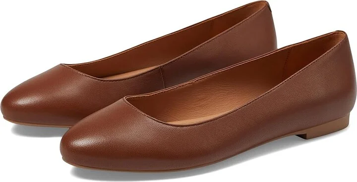 Johnston & Murphy Delanie Ballet Women's Shoes Cognac : 7.5 M, Leather/Rubber
