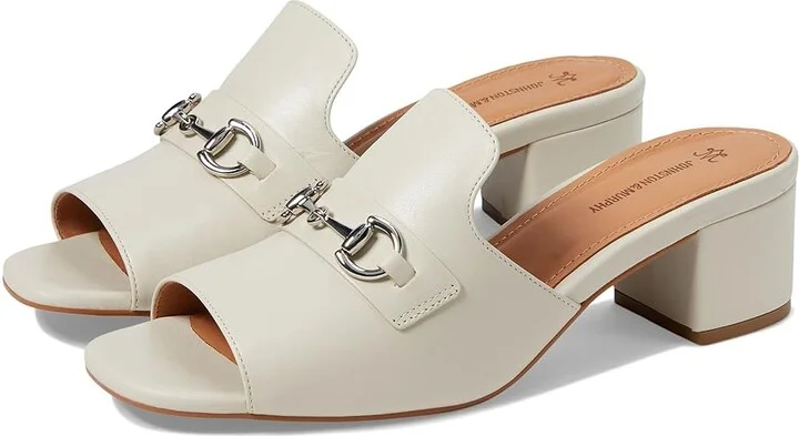 Johnston & Murphy Edith Bit Slide Women's Slippers Bone : 9.5 M, Leather