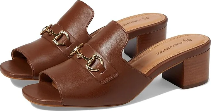 Johnston & Murphy Edith Bit Slide Women's Slippers Cognac : 6.5 M, Leather
