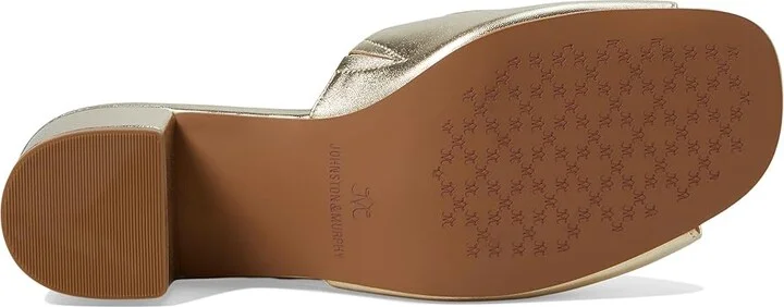 Johnston & Murphy Edith Bit Slide Women's Slippers Gold Metallic : 8 M, Leather - Image 3