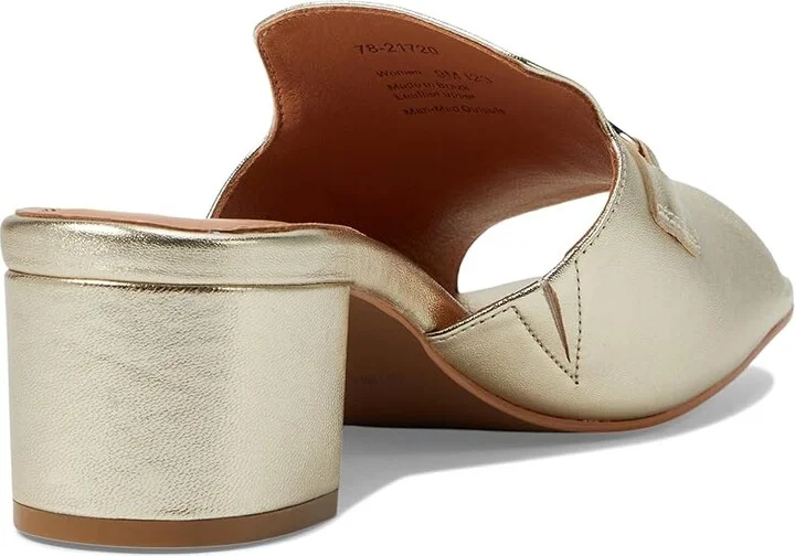 Johnston & Murphy Edith Bit Slide Women's Slippers Gold Metallic : 8 M, Leather - Image 4