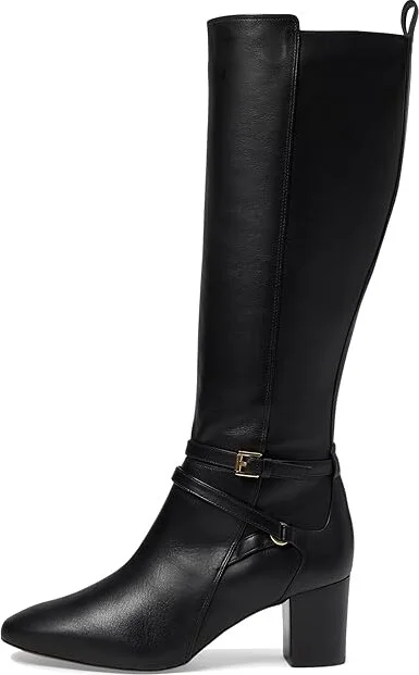 Johnston & Murphy Eleanor Belted Women's Boots High Heels Black : 9.5 M, Leather/Rubber - Image 5