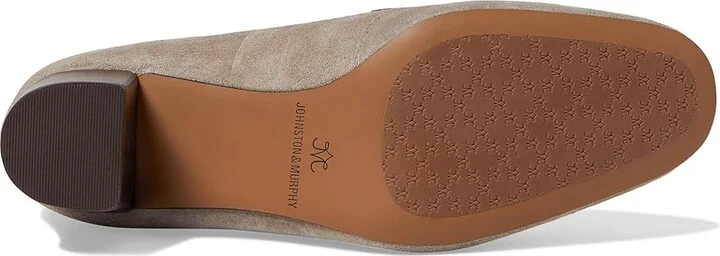 Johnston & Murphy Eleanor Chain Loafer High Women's Heels Taupe : 8 M, Leather - Image 3