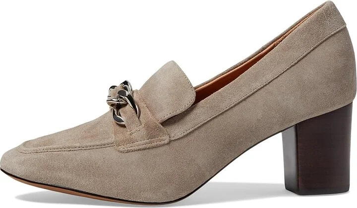 Johnston & Murphy Eleanor Chain Loafer High Women's Heels Taupe : 8 M, Leather - Image 5