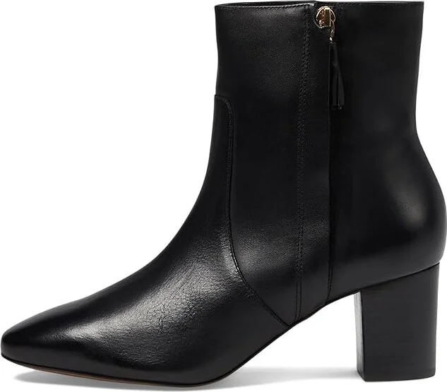 Johnston & Murphy Eleanor Side-Zip Bootie High Women's Heels Black : 10 M, Leather/Rubber - Image 5