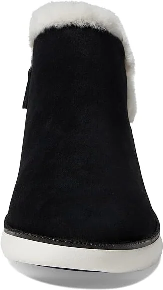 Johnston & Murphy Emery Shearling Bootie Women's Shoes Black : 8.5 M, Leather - Image 2