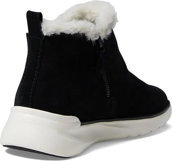 Johnston & Murphy Emery Shearling Bootie Women's Shoes Black : 8.5 M, Leather - Image 4
