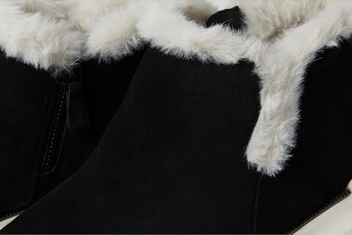 Johnston & Murphy Emery Shearling Bootie Women's Shoes Black : 8.5 M, Leather - Image 5