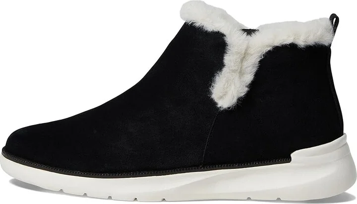 Johnston & Murphy Emery Shearling Bootie Women's Shoes Black : 8.5 M, Leather - Image 6