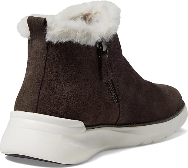 Johnston & Murphy Emery Shearling Bootie Women's Shoes Gray : 6 M, Leather - Image 4