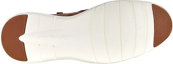 Johnston & Murphy Emery Zip Bootie Women's Shoes Cognac Washed Sheepskin : 6 M, Leather - Image 3